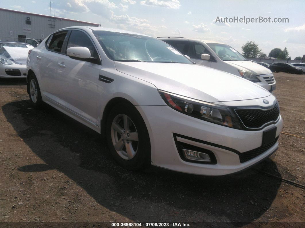 2015 Kia Optima Lx Белый vin: 5XXGM4A79FG468273