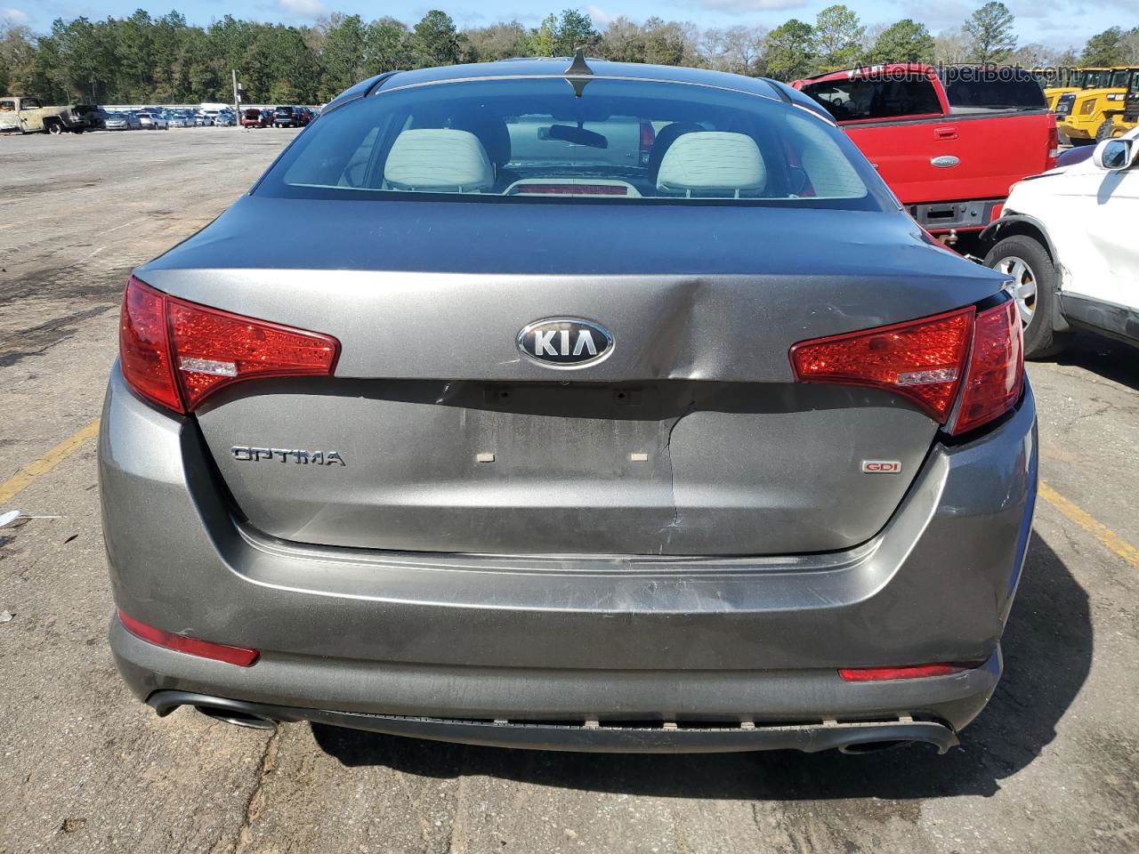 2013 Kia Optima Lx Gray vin: 5XXGM4A7XDG154032