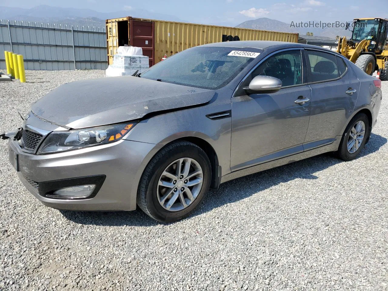 2013 Kia Optima Lx Charcoal vin: 5XXGM4A7XDG230994