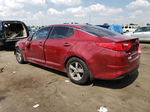 2014 Kia Optima Lx Maroon vin: 5XXGM4A7XEG271658