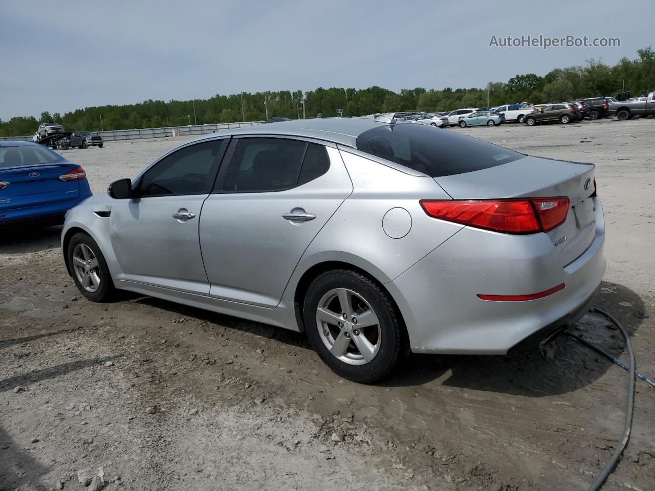 2014 Kia Optima Lx Silver vin: 5XXGM4A7XEG279971