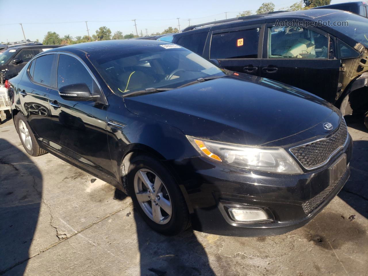 2014 Kia Optima Lx Black vin: 5XXGM4A7XEG282367