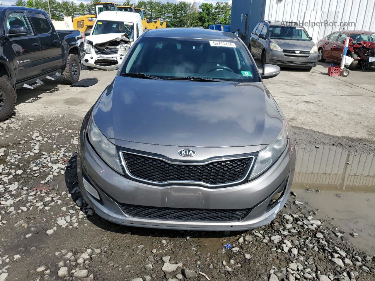 2014 Kia Optima Lx Серый vin: 5XXGM4A7XEG287813