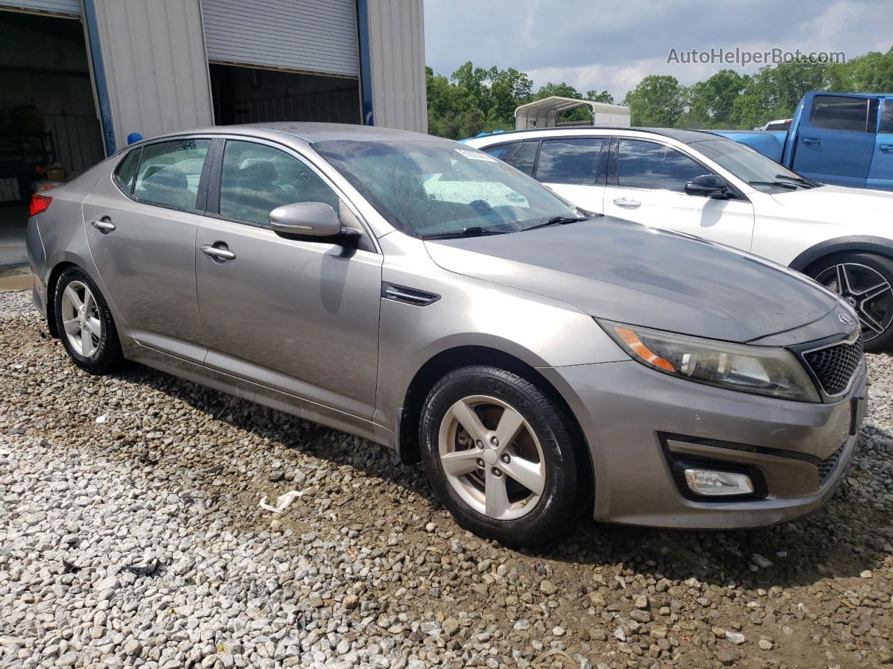 2014 Kia Optima Lx Серебряный vin: 5XXGM4A7XEG294535