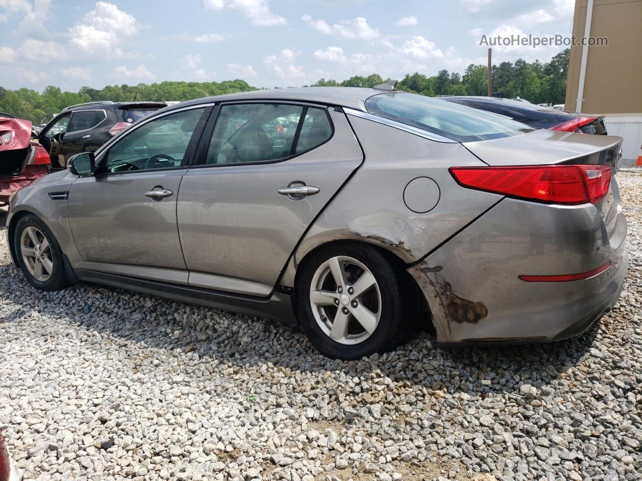 2014 Kia Optima Lx Silver vin: 5XXGM4A7XEG294535