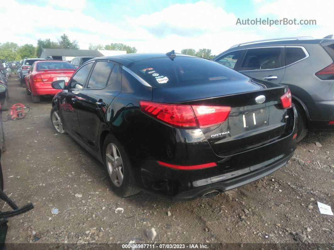 2014 Kia Optima Lx Black vin: 5XXGM4A7XEG296351