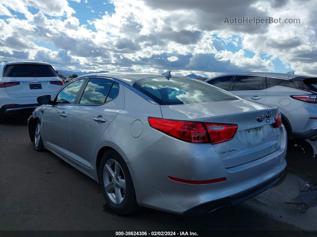 2014 Kia Optima Lx Silver vin: 5XXGM4A7XEG304464