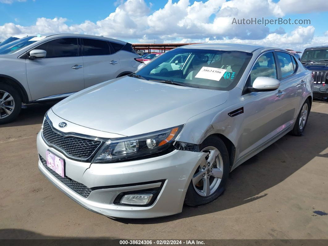 2014 Kia Optima Lx Серебряный vin: 5XXGM4A7XEG304464