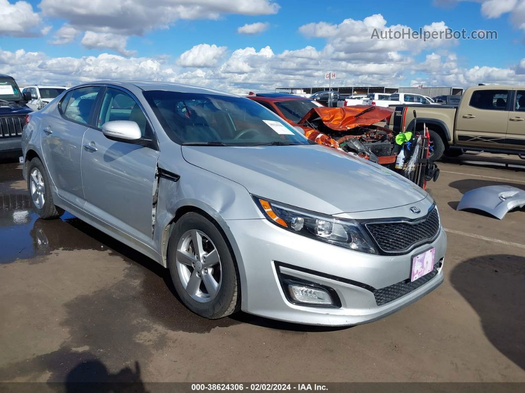 2014 Kia Optima Lx Серебряный vin: 5XXGM4A7XEG304464