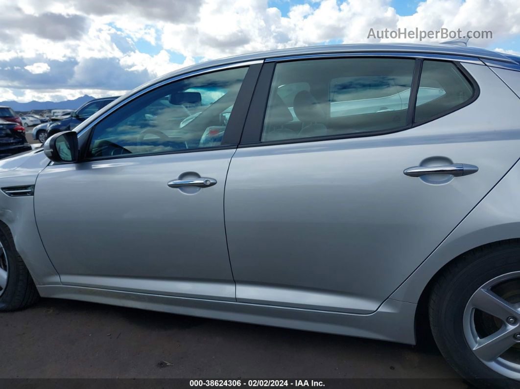 2014 Kia Optima Lx Silver vin: 5XXGM4A7XEG304464