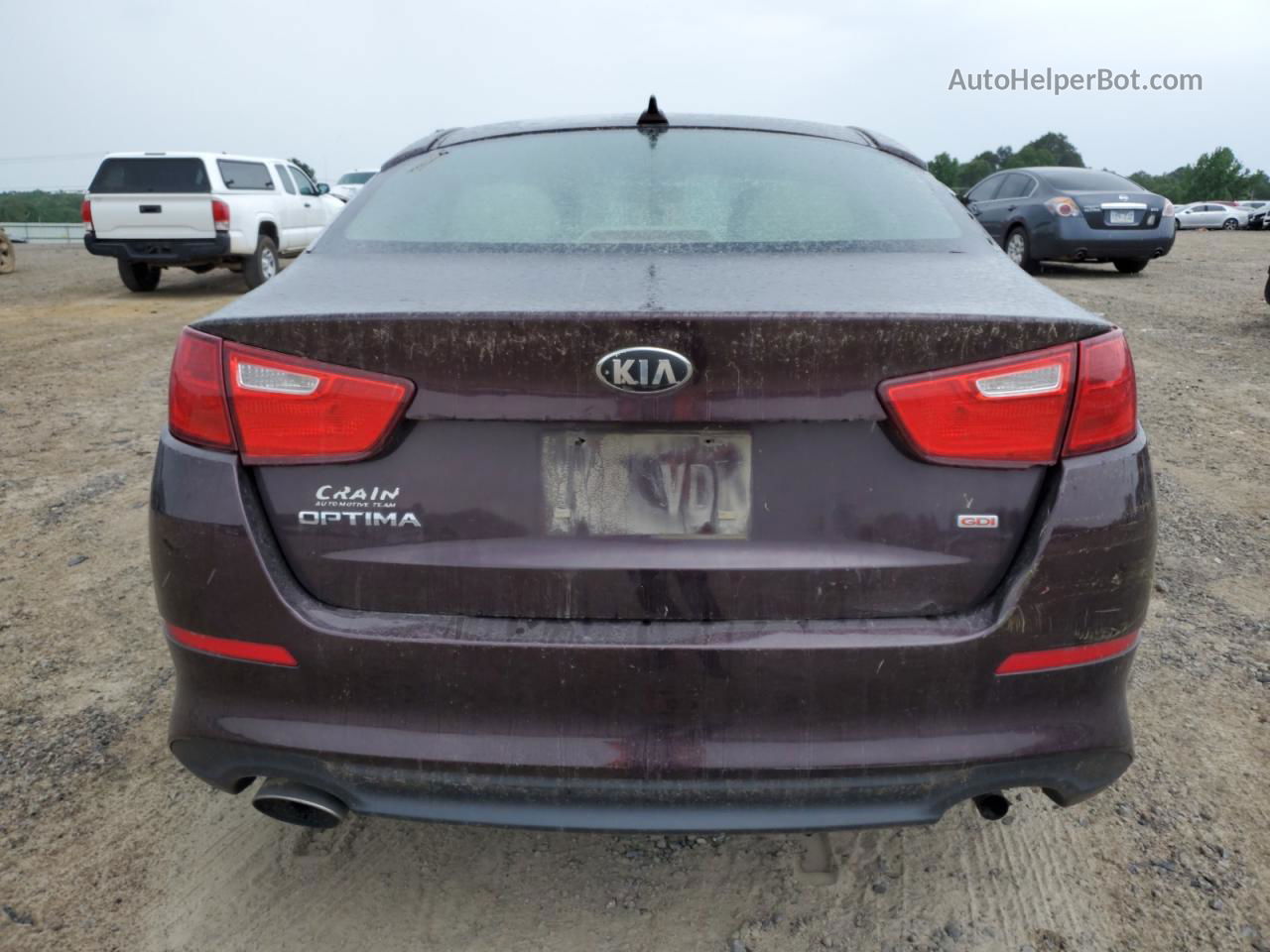 2014 Kia Optima Lx Maroon vin: 5XXGM4A7XEG308501