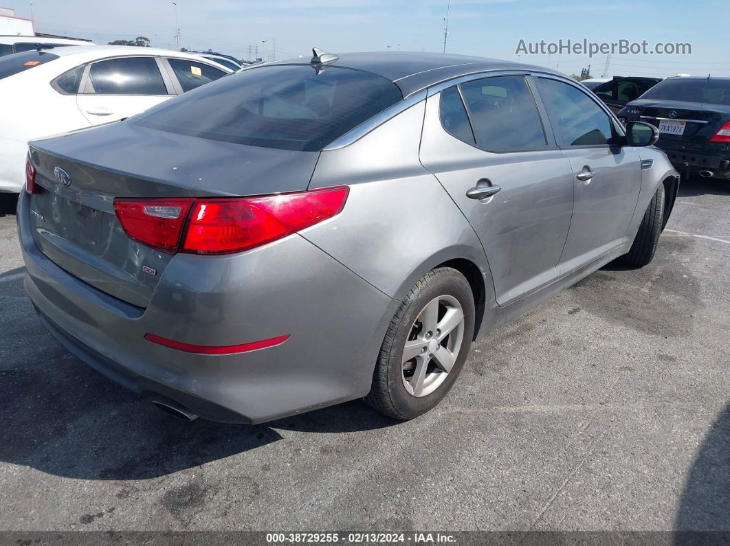 2014 Kia Optima Lx Gray vin: 5XXGM4A7XEG310524