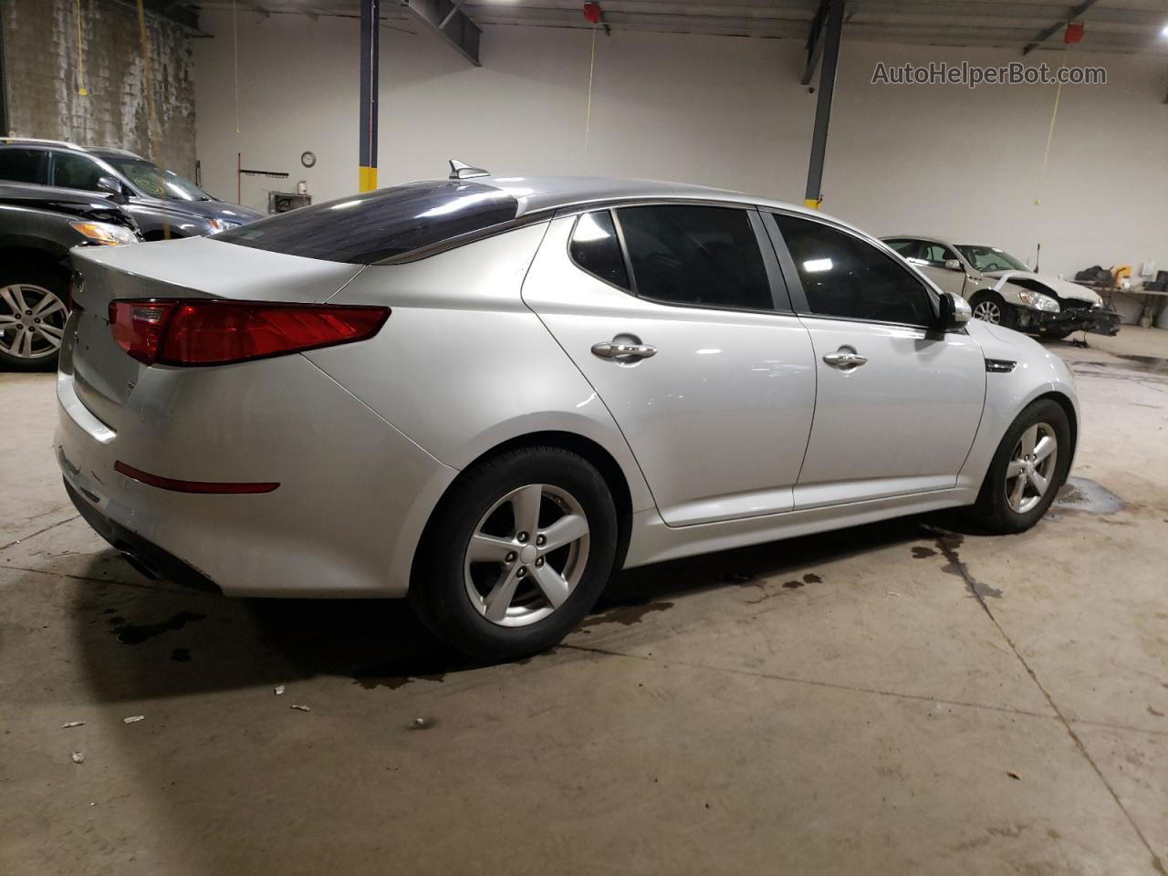 2014 Kia Optima Lx Silver vin: 5XXGM4A7XEG311902