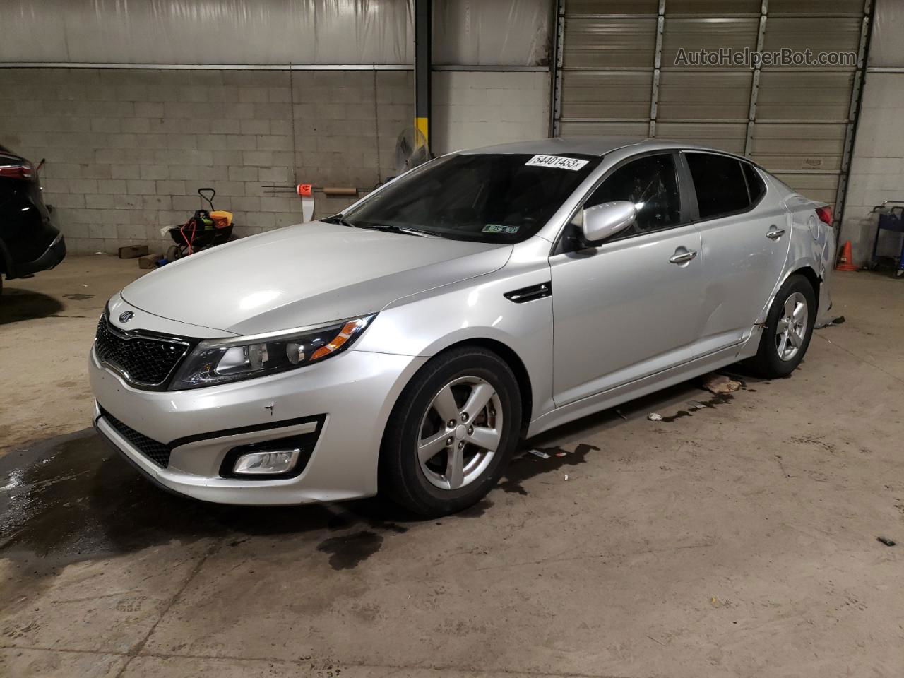 2014 Kia Optima Lx Серебряный vin: 5XXGM4A7XEG311902