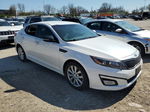 2014 Kia Optima Lx White vin: 5XXGM4A7XEG314170