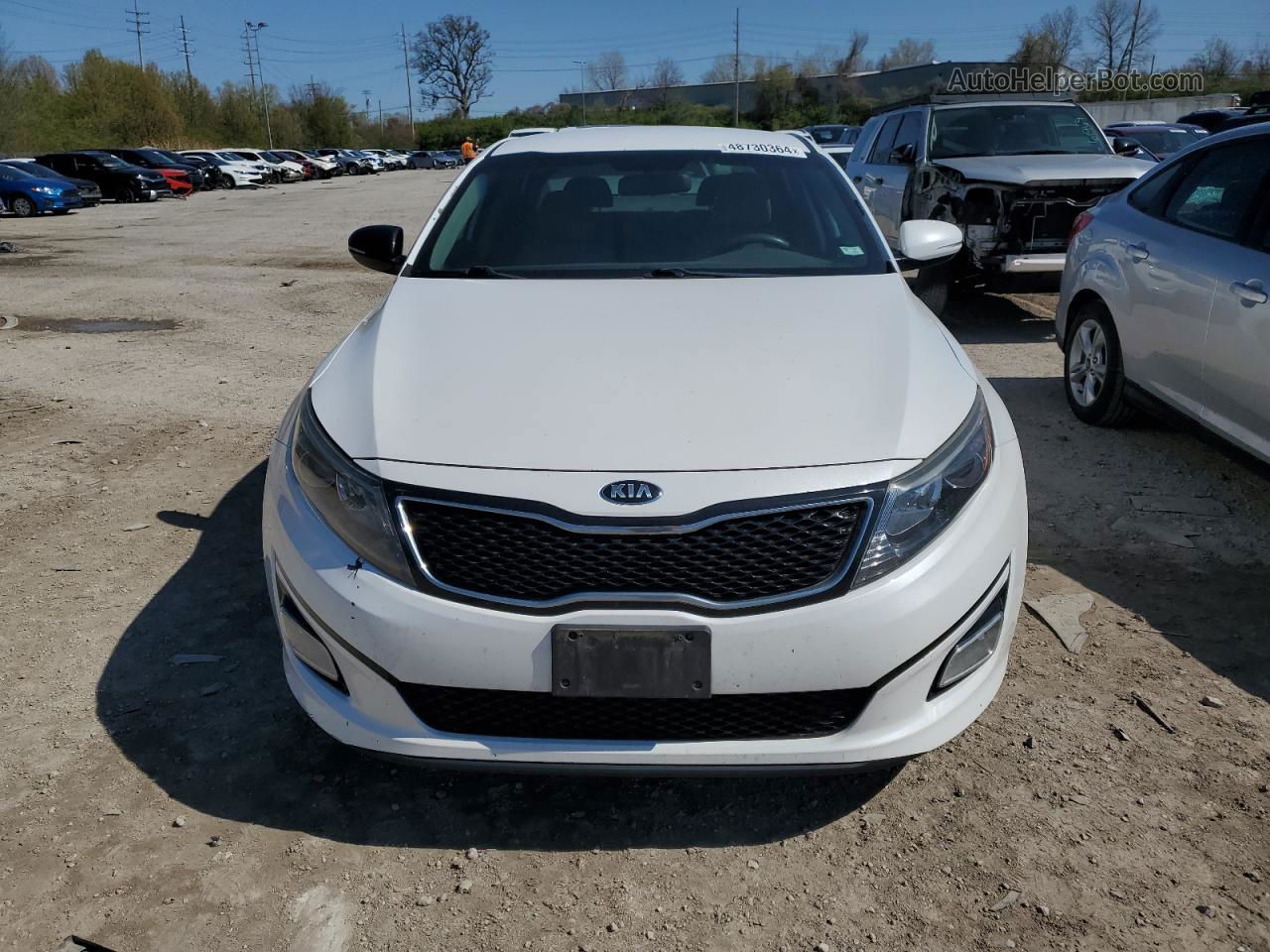 2014 Kia Optima Lx Белый vin: 5XXGM4A7XEG314170