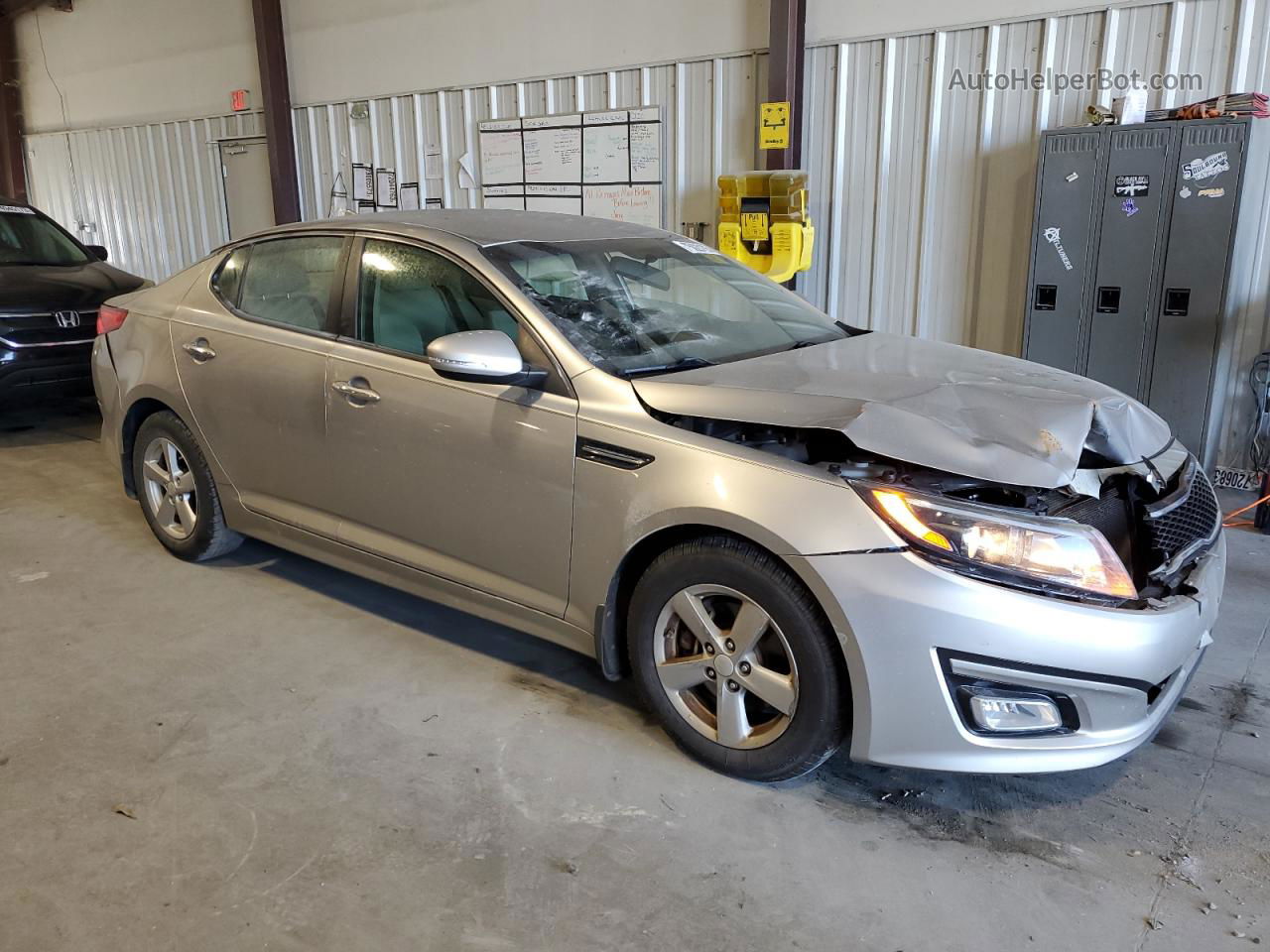 2014 Kia Optima Lx Серебряный vin: 5XXGM4A7XEG328571