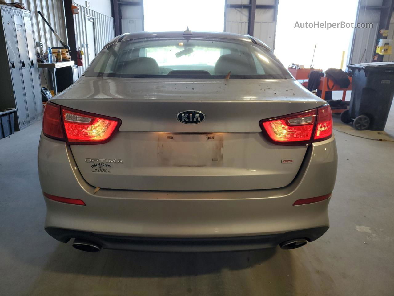 2014 Kia Optima Lx Silver vin: 5XXGM4A7XEG328571