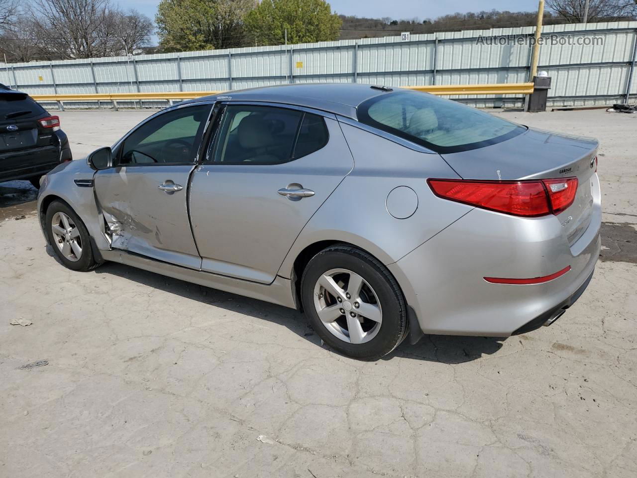 2014 Kia Optima Lx Silver vin: 5XXGM4A7XEG332457