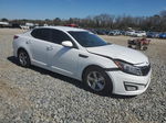 2014 Kia Optima Lx White vin: 5XXGM4A7XEG335231