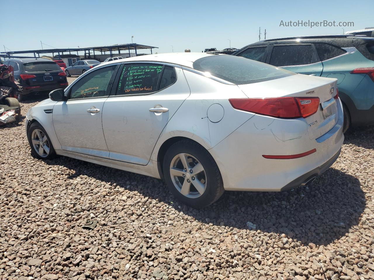 2014 Kia Optima Lx Silver vin: 5XXGM4A7XEG337822