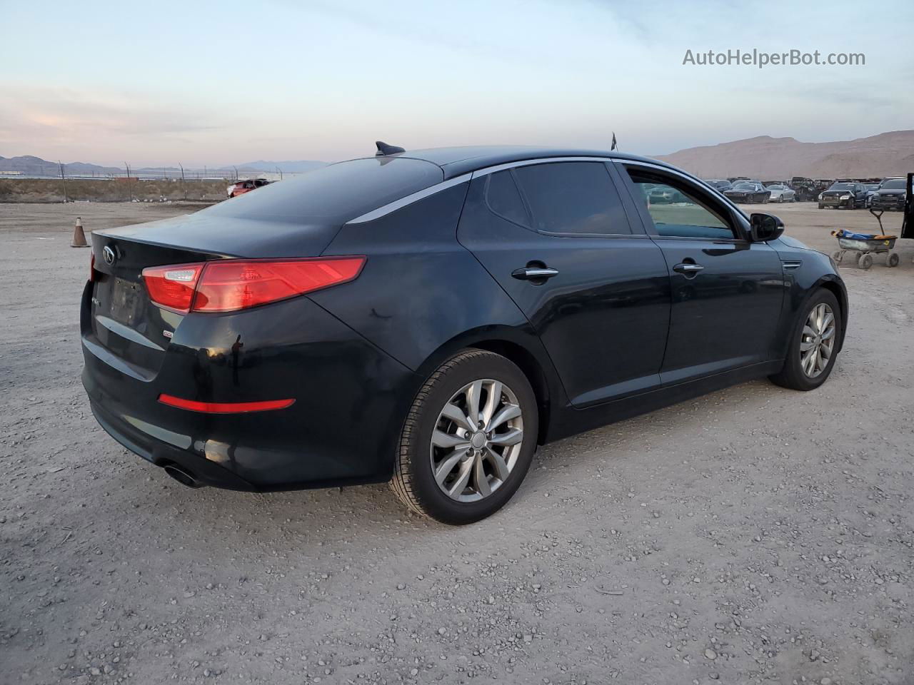 2014 Kia Optima Lx Black vin: 5XXGM4A7XEG342387