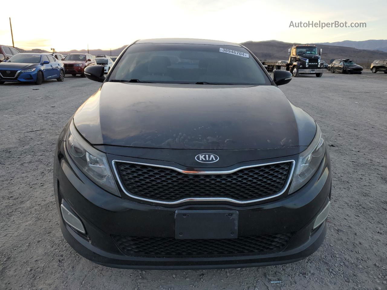 2014 Kia Optima Lx Черный vin: 5XXGM4A7XEG342387