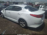 2014 Kia Optima Lx White vin: 5XXGM4A7XEG343779