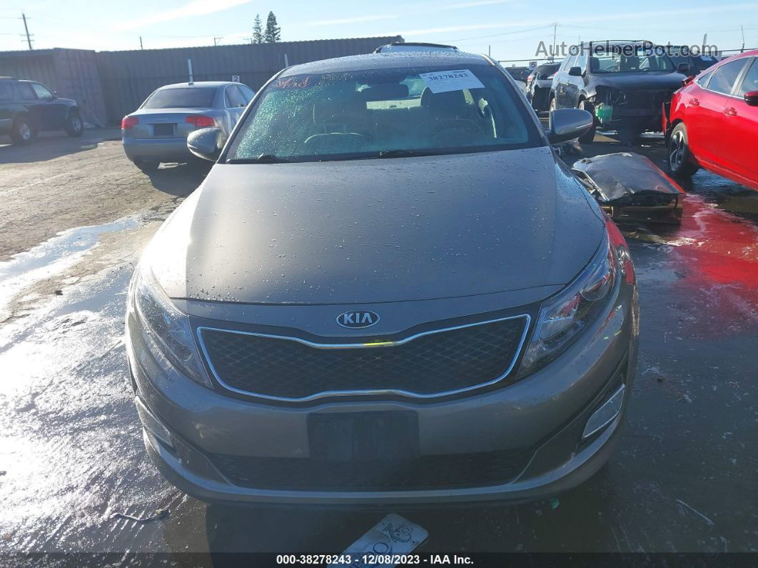 2014 Kia Optima Lx Gray vin: 5XXGM4A7XEG345239