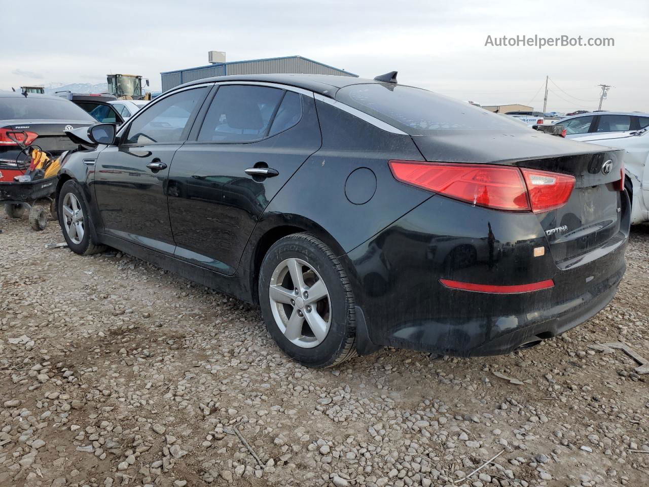 2014 Kia Optima Lx Black vin: 5XXGM4A7XEG348447