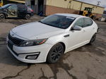 2014 Kia Optima Lx White vin: 5XXGM4A7XEG348755