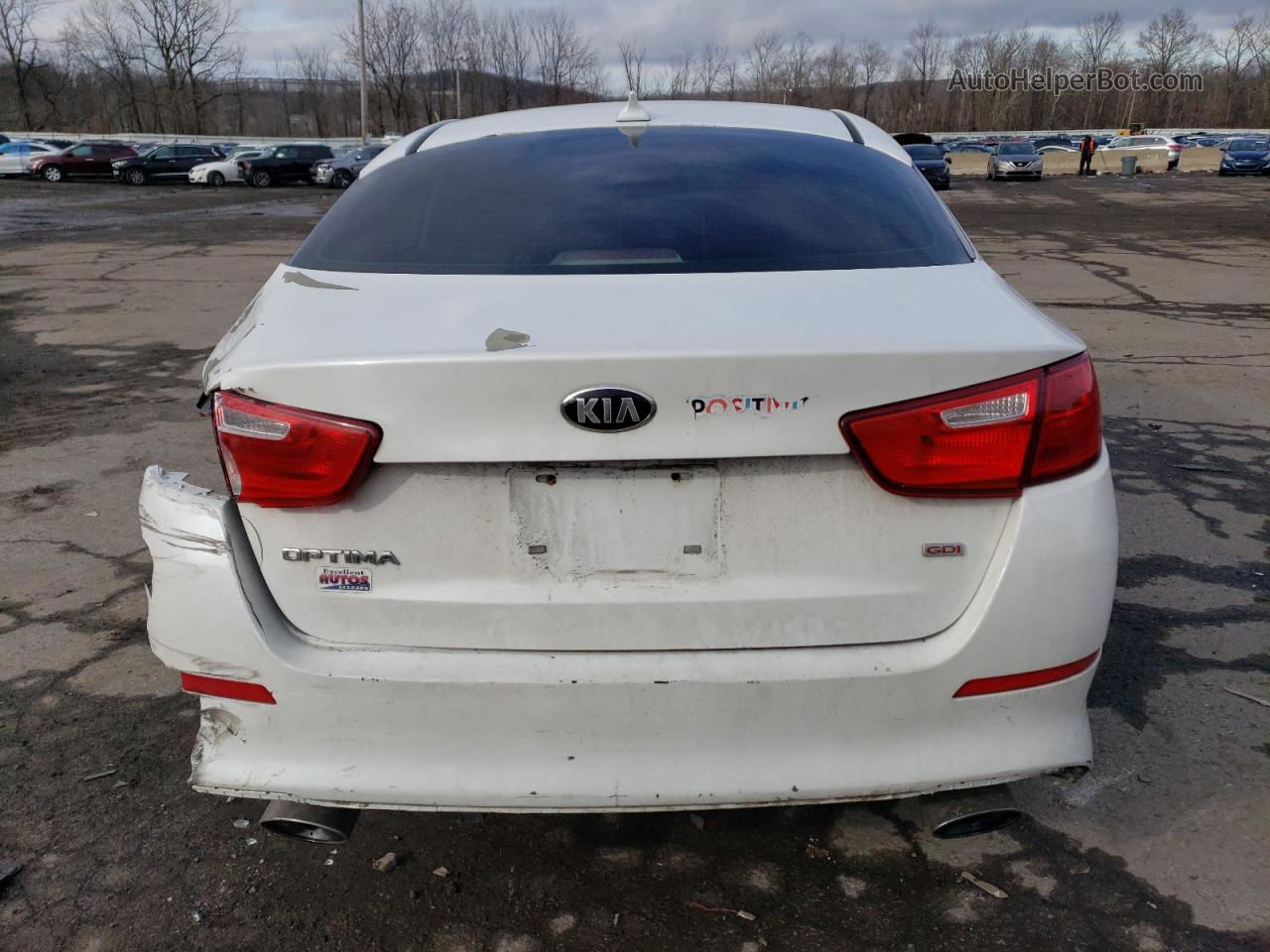 2014 Kia Optima Lx Белый vin: 5XXGM4A7XEG348755