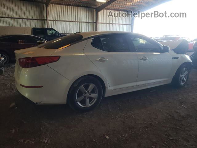 2015 Kia Optima Lx White vin: 5XXGM4A7XFG356646