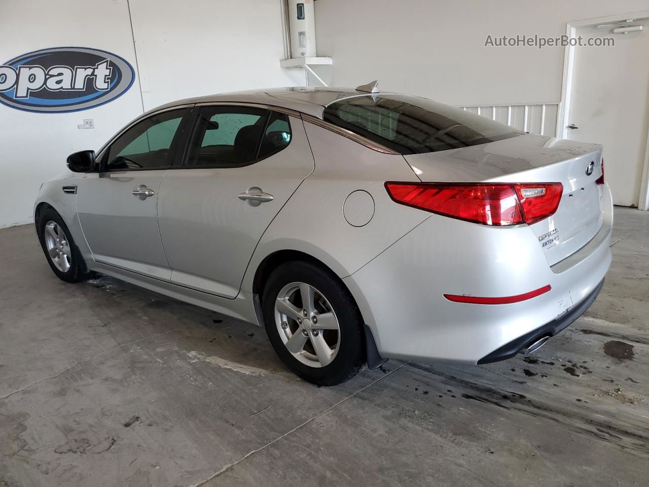 2015 Kia Optima Lx Silver vin: 5XXGM4A7XFG381336