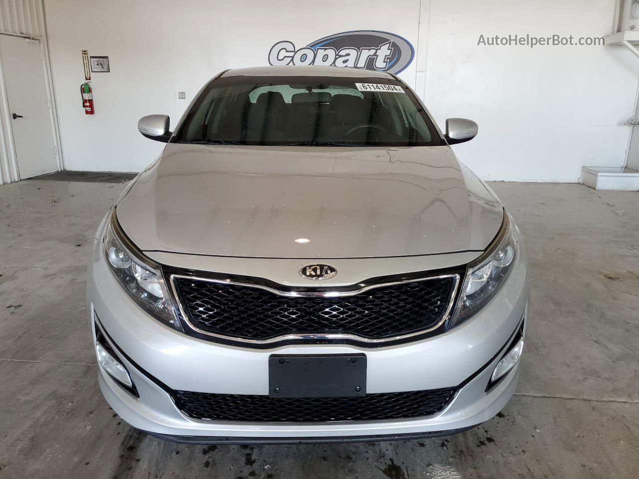 2015 Kia Optima Lx Silver vin: 5XXGM4A7XFG381336