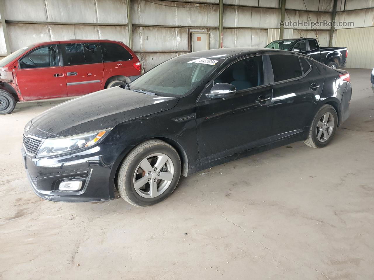 2015 Kia Optima Lx Black vin: 5XXGM4A7XFG392787