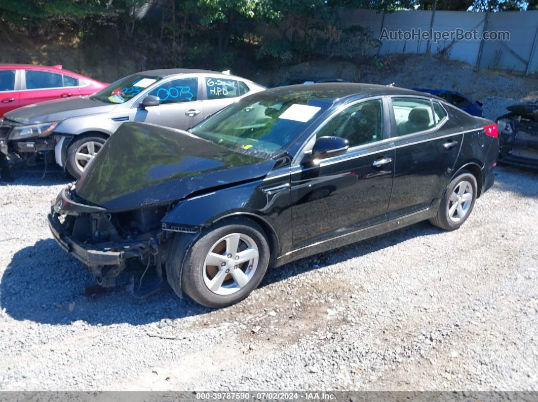 2015 Kia Optima Lx Black vin: 5XXGM4A7XFG418465