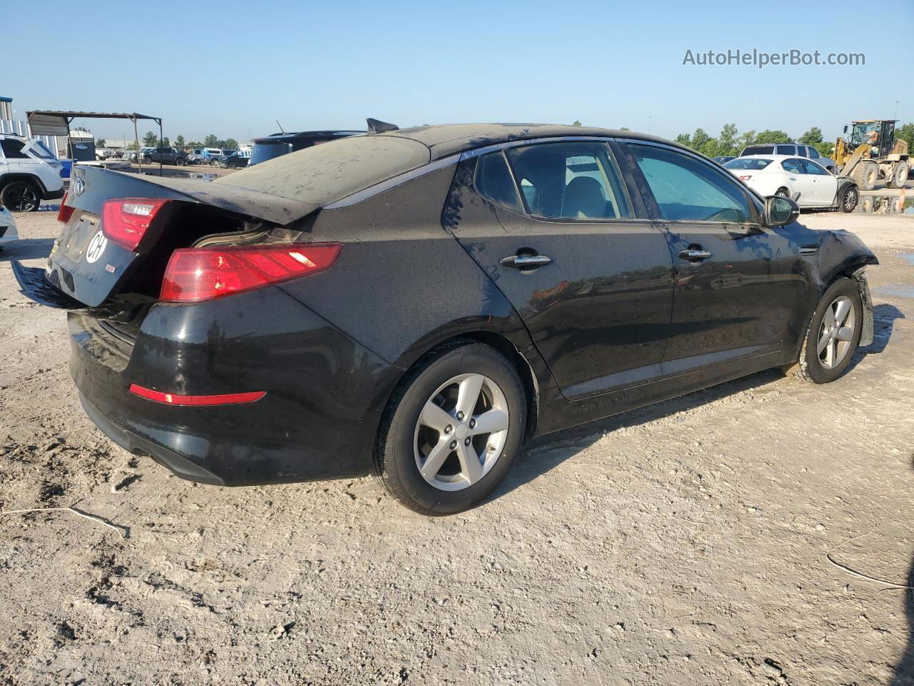 2015 Kia Optima Lx Black vin: 5XXGM4A7XFG428512