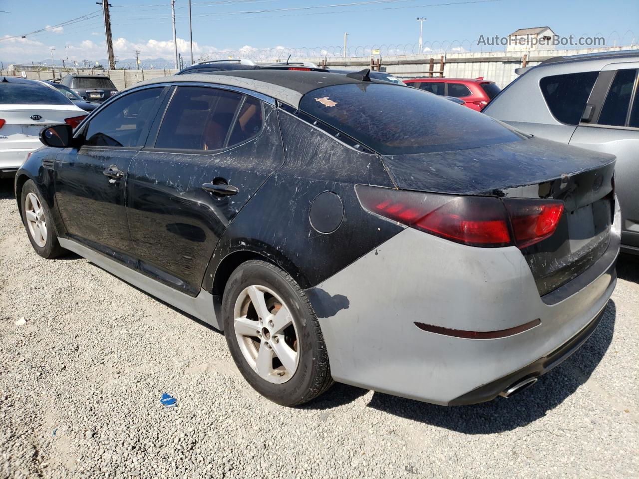 2015 Kia Optima Lx Black vin: 5XXGM4A7XFG437937