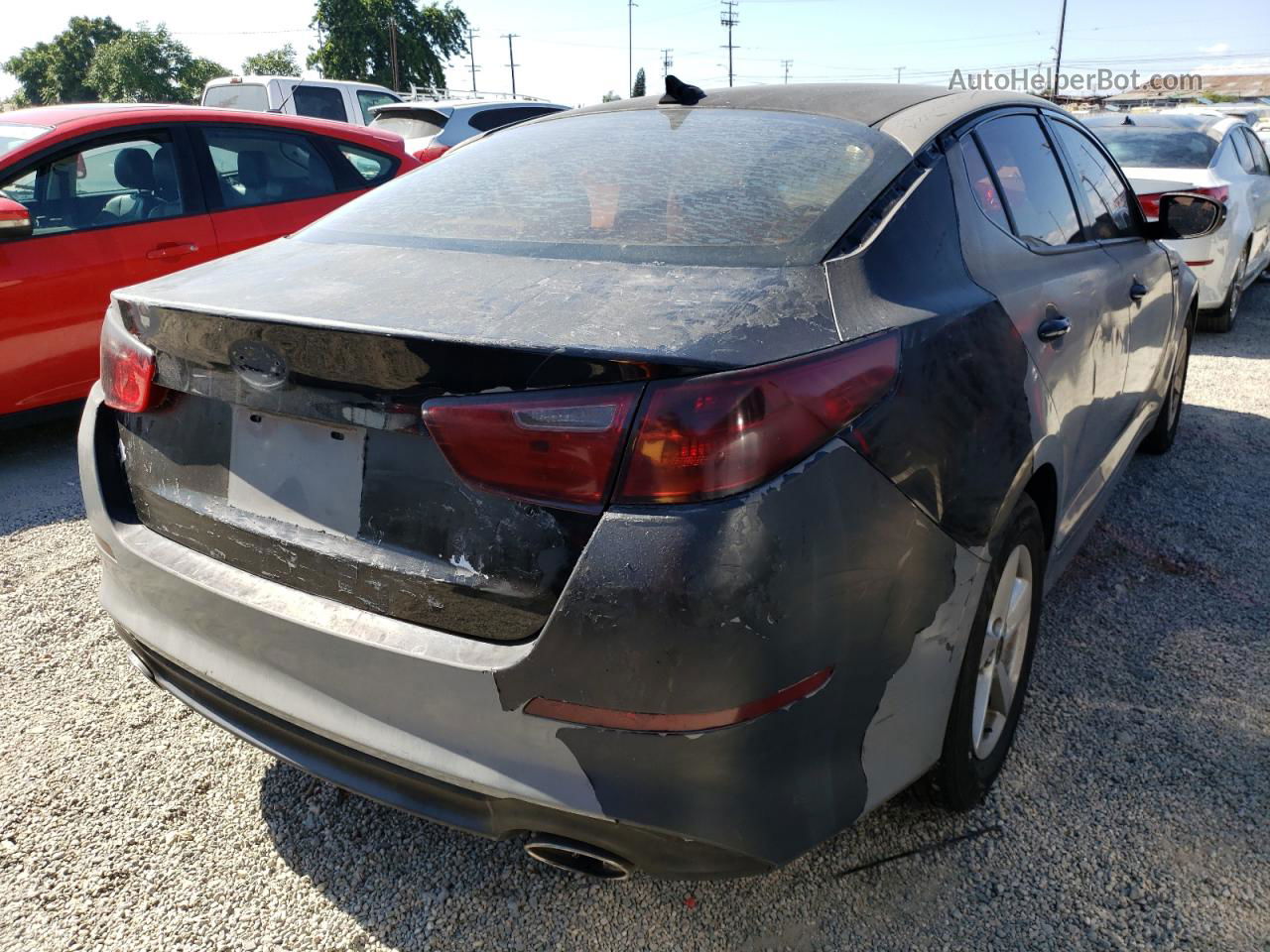 2015 Kia Optima Lx Black vin: 5XXGM4A7XFG437937