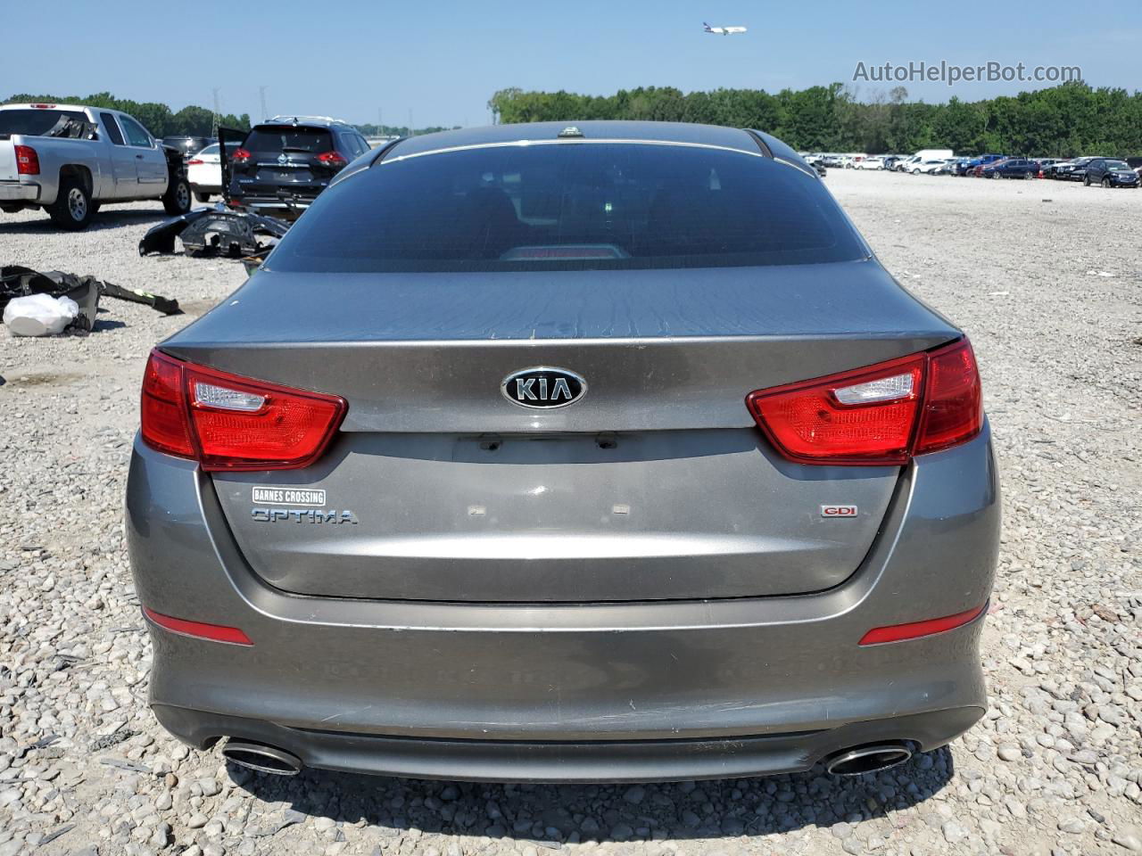 2015 Kia Optima Lx Gray vin: 5XXGM4A7XFG439851