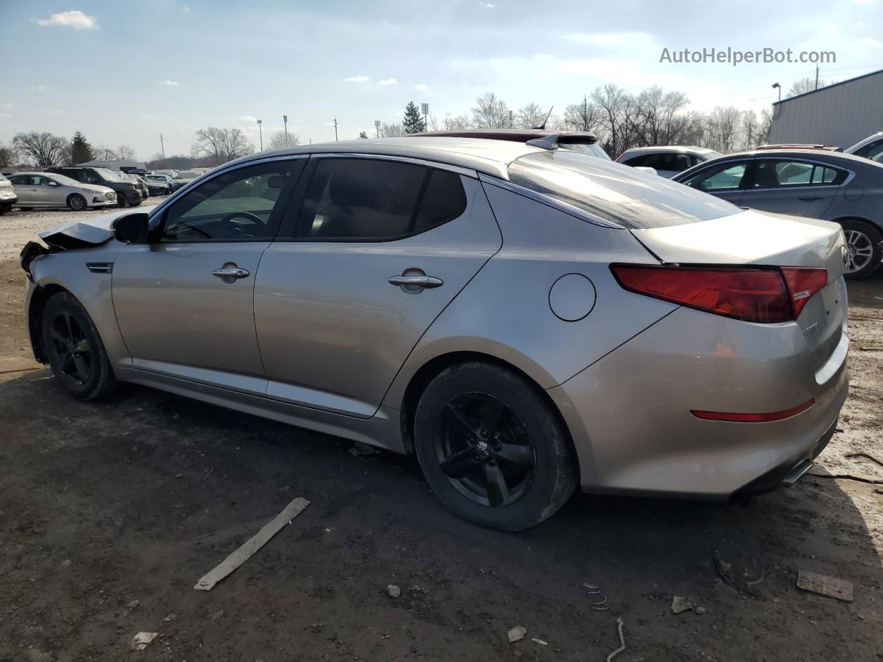 2015 Kia Optima Lx Silver vin: 5XXGM4A7XFG451482