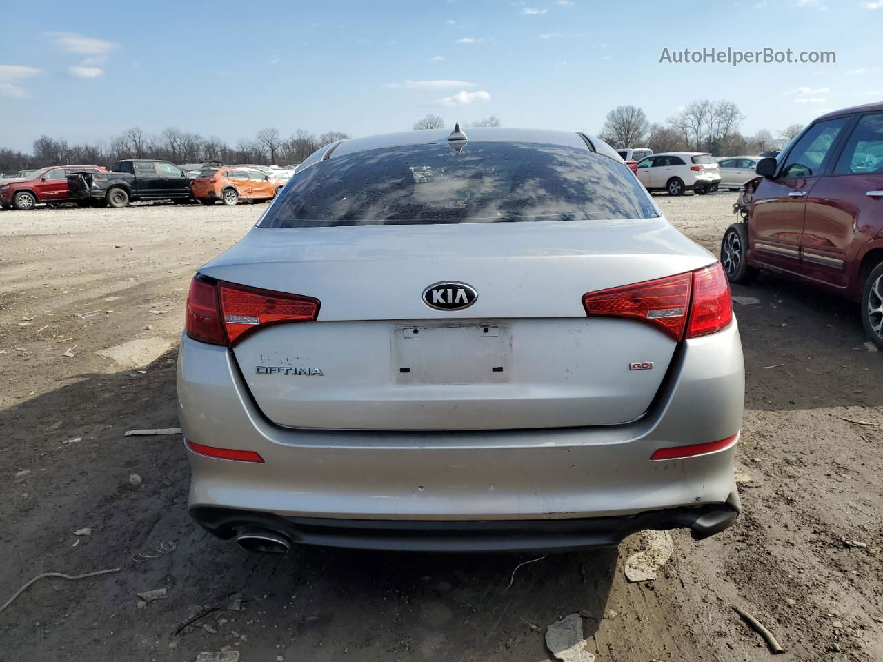 2015 Kia Optima Lx Silver vin: 5XXGM4A7XFG451482