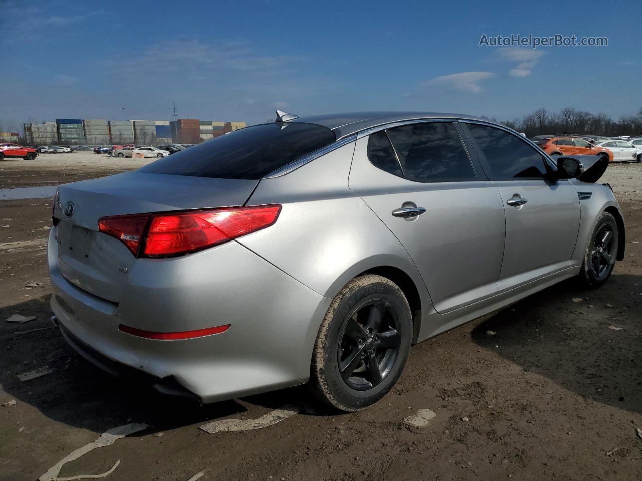 2015 Kia Optima Lx Silver vin: 5XXGM4A7XFG451482