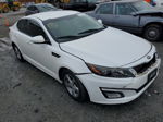 2015 Kia Optima Lx White vin: 5XXGM4A7XFG460277