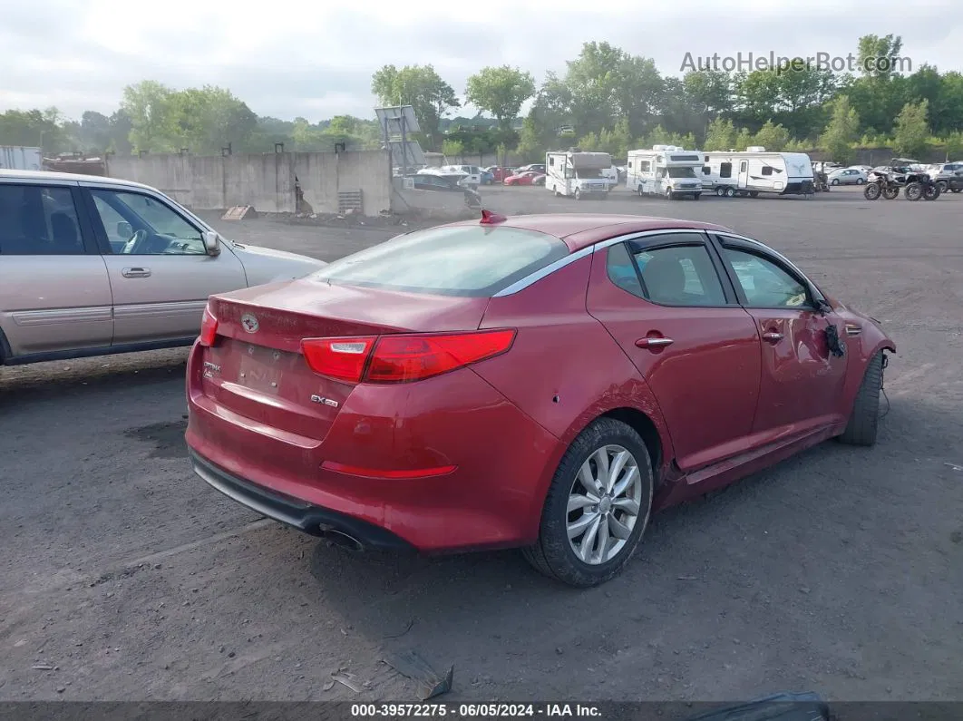 2014 Kia Optima Ex Красный vin: 5XXGN4A70EG281760