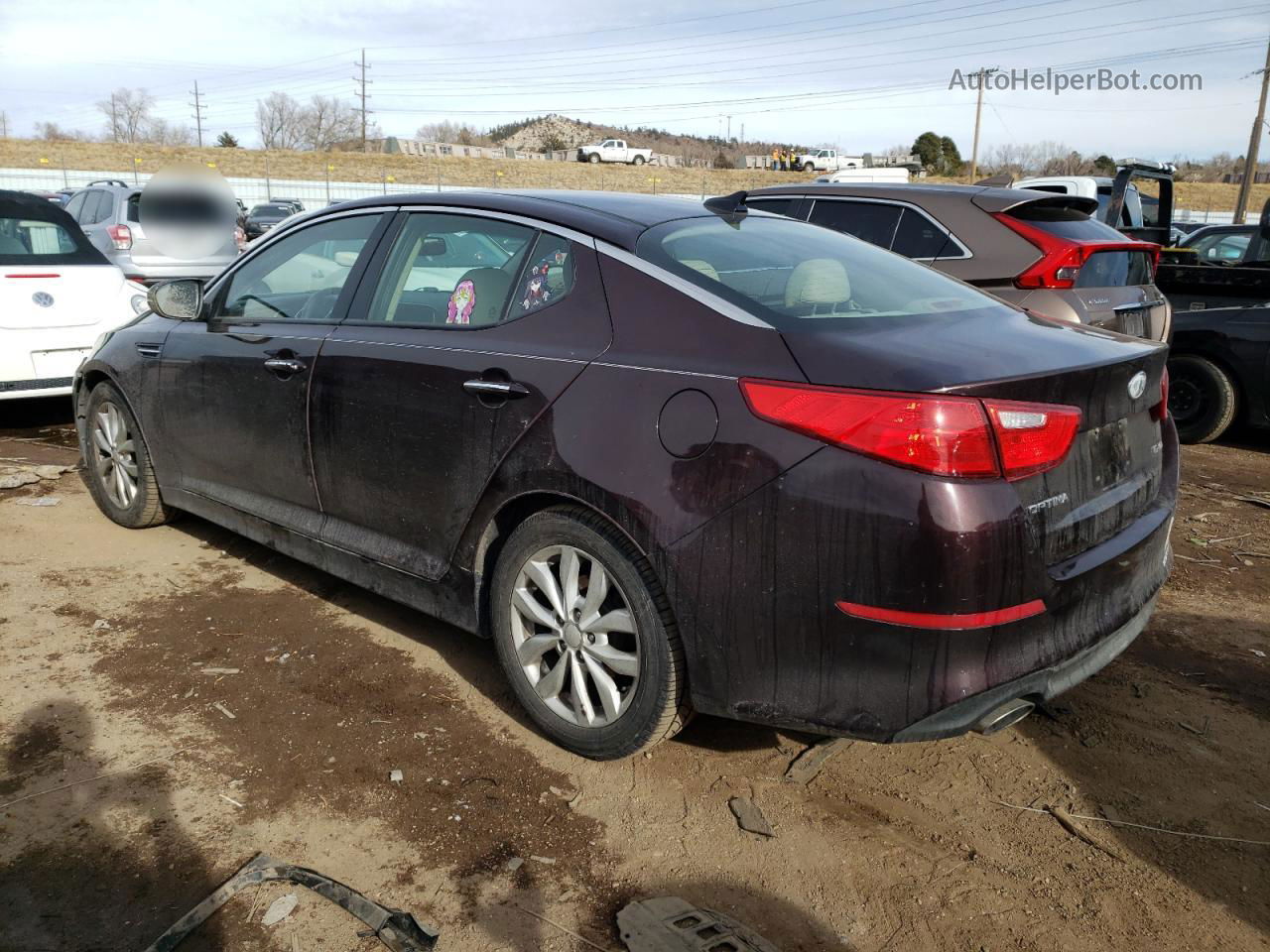 2014 Kia Optima Ex Maroon vin: 5XXGN4A70EG341729