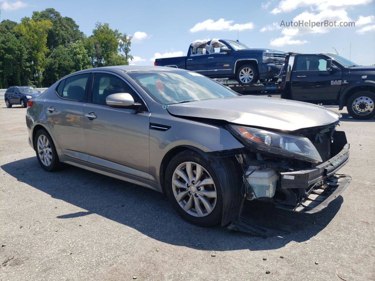 2015 Kia Optima Ex Silver vin: 5XXGN4A70FG375350