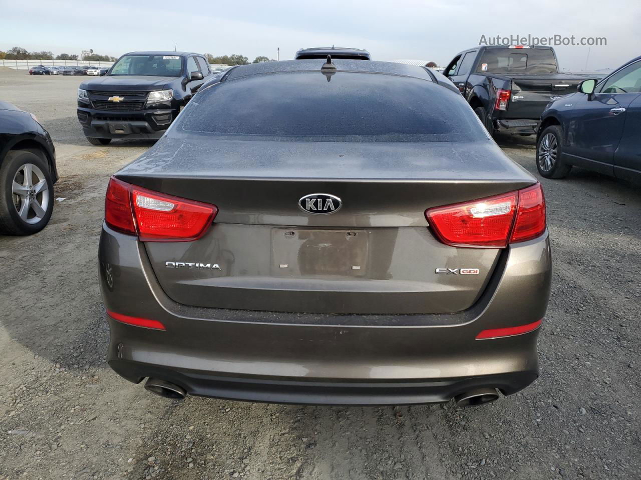 2015 Kia Optima Ex Угольный vin: 5XXGN4A70FG400165