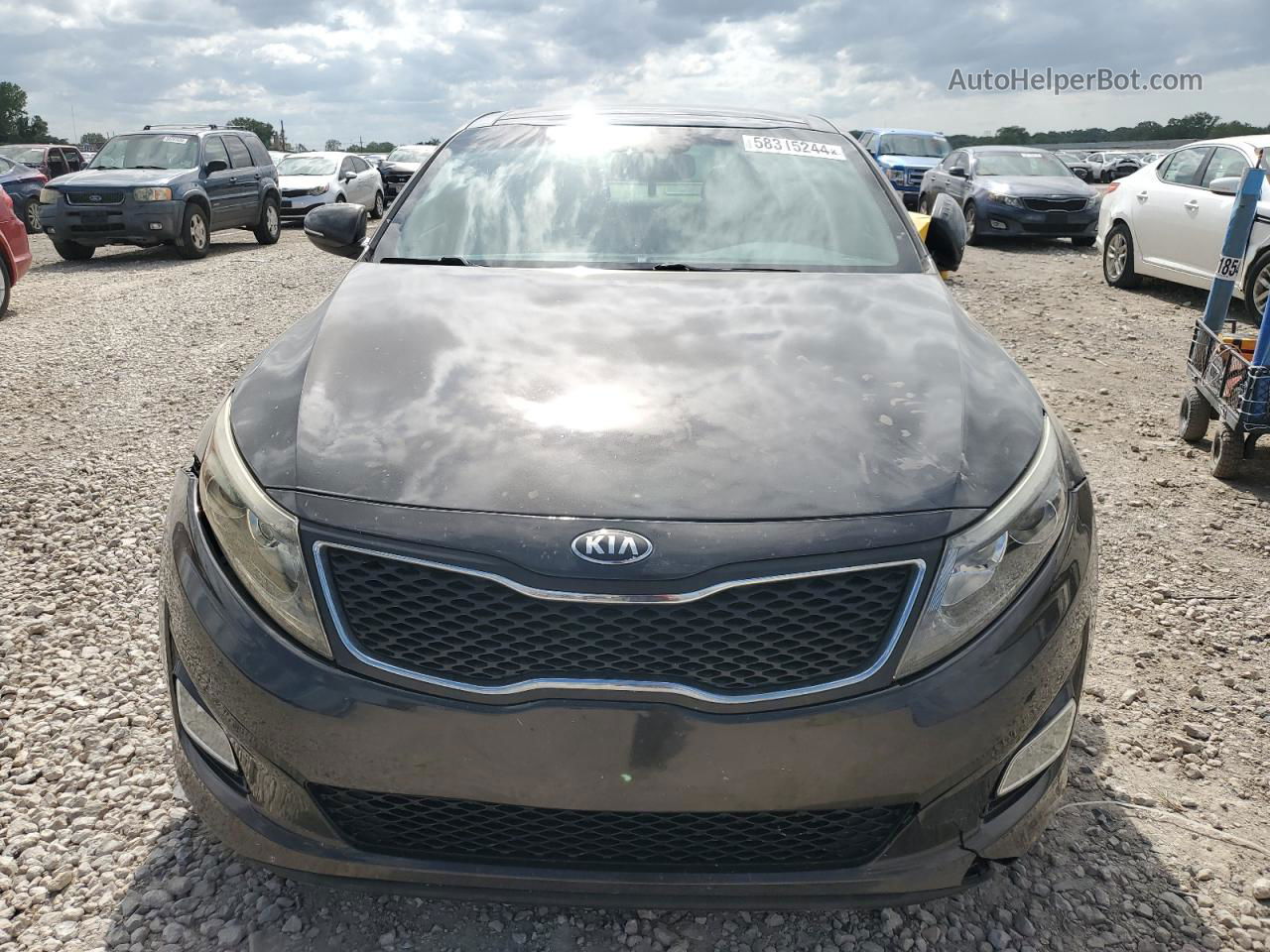 2015 Kia Optima Ex Черный vin: 5XXGN4A70FG400229